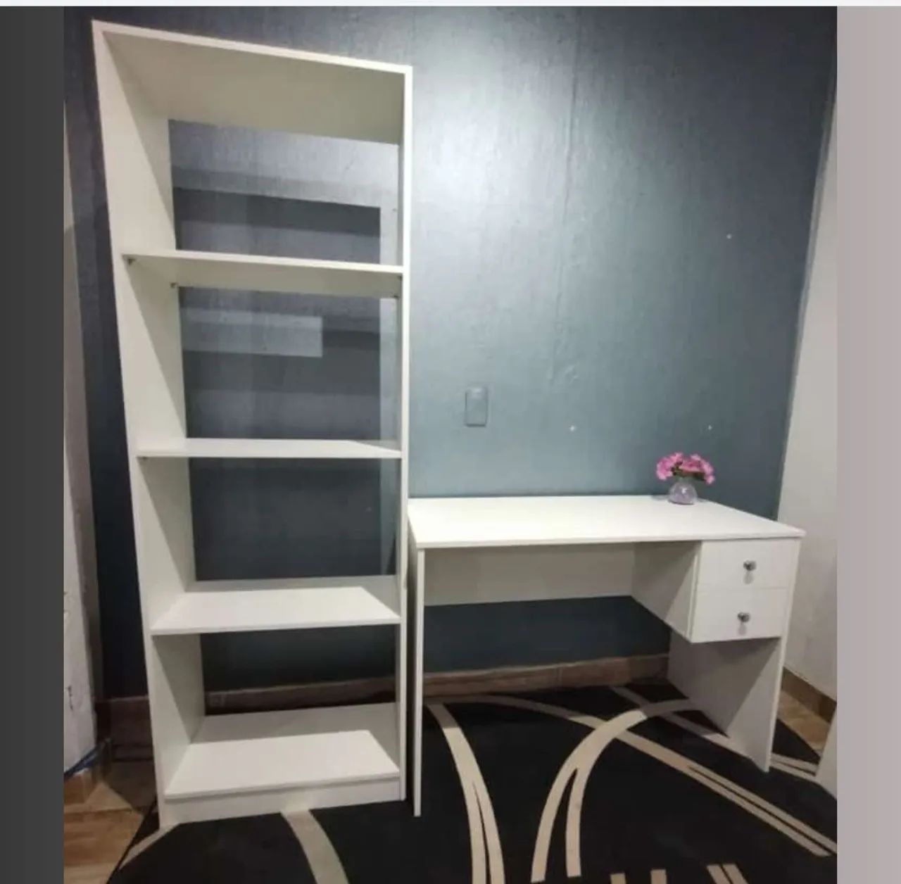 Kit armario e mesa em mdf
