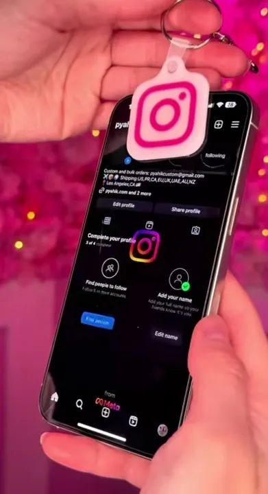 Chaveiros com NFC Tag pesonalizados social media