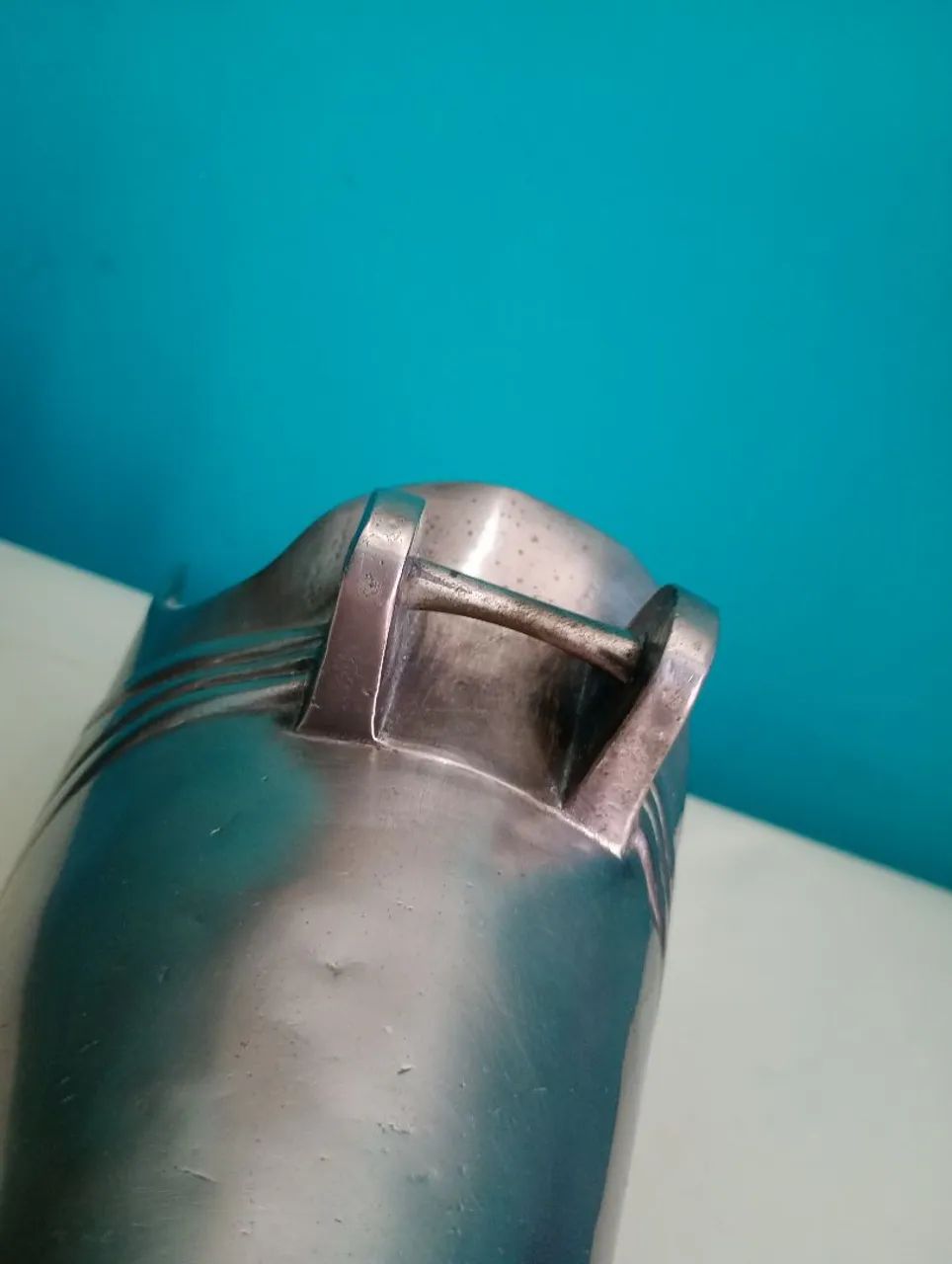 Antiga e linda sapata / estribo Espessurado a prata <br>30 cm - Foto 6