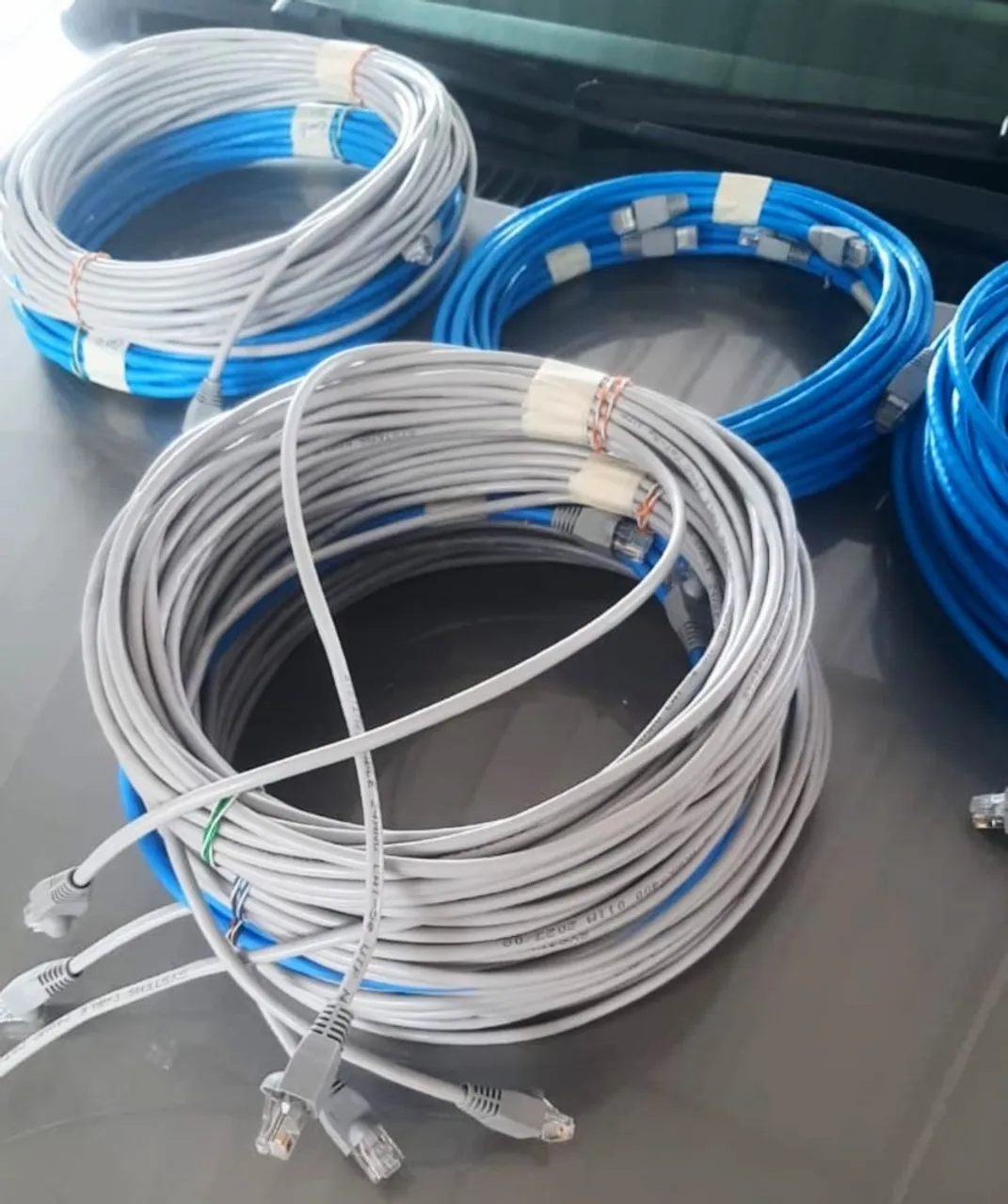 Cabo de rede CAT.5e 100% cobre ENTREGA GRÁTIS 3,5,10,15,20,25,30,40,50 metros