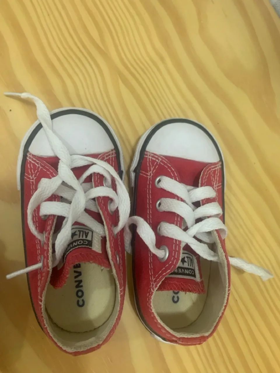 Tênis Converse All Star Bebê - Azul e Vermelho - Tamanho 18 - Foto 4