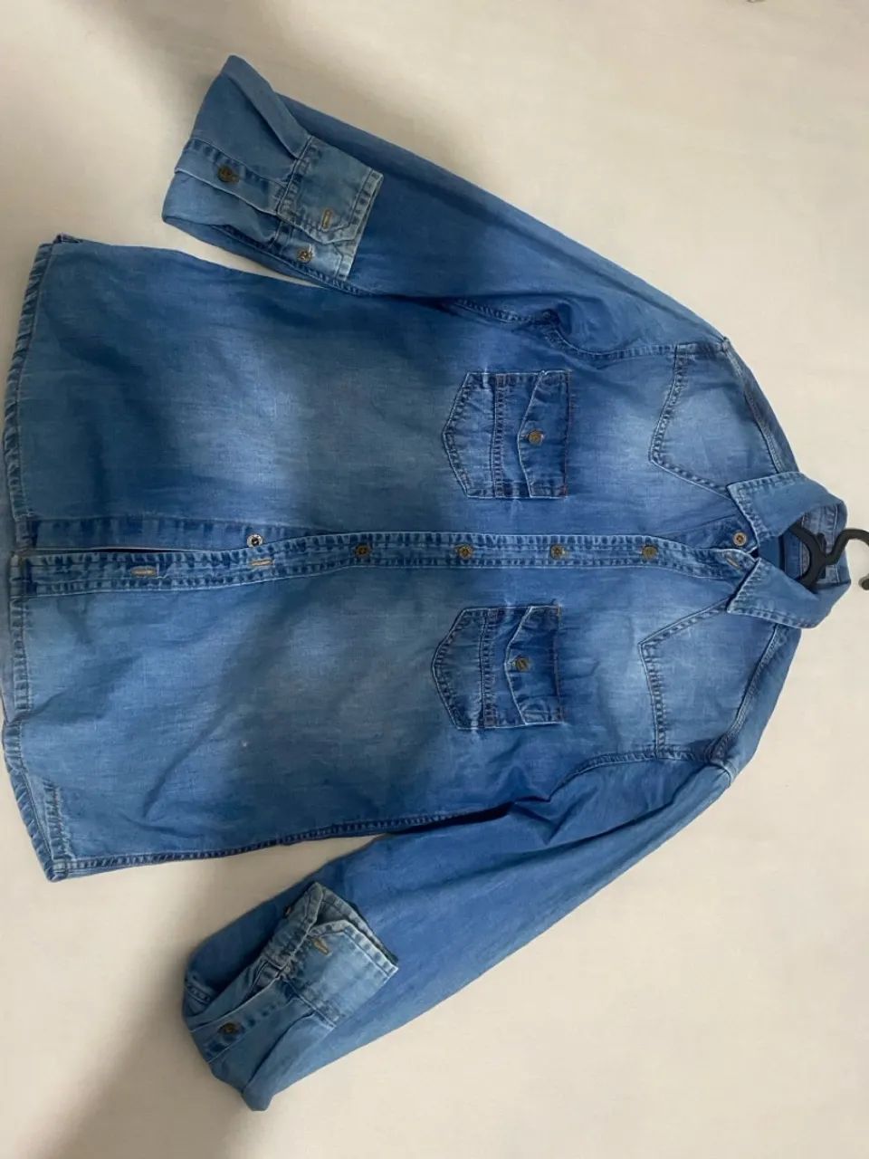 Camisa Jeans Masculina - Foto 4