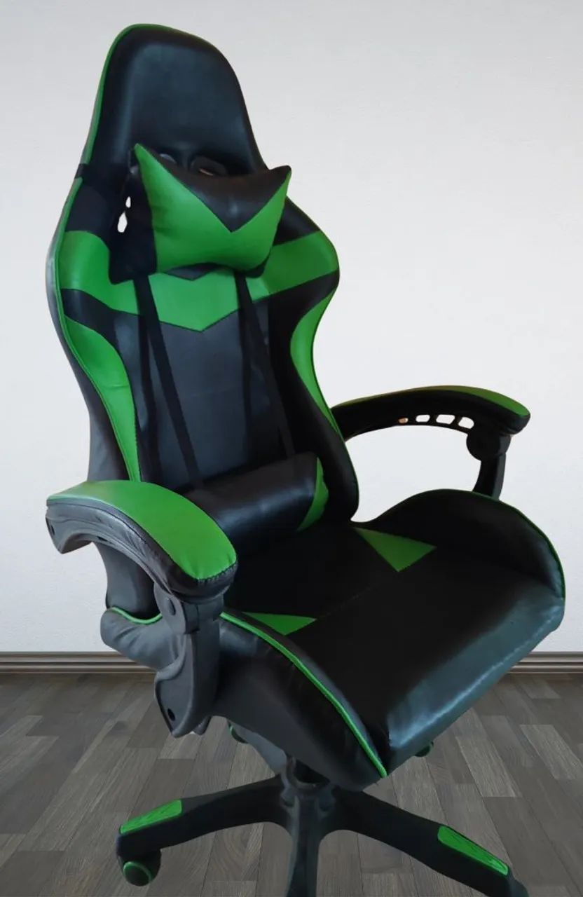 Cadeira Gamer Preto e Verde Prizi