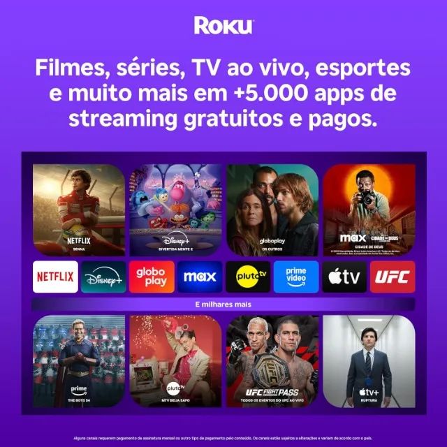 Roku Express | Dispositivo de streaming para TV HD/Full HD compatível com Alexa, Siri e Go - Foto 2