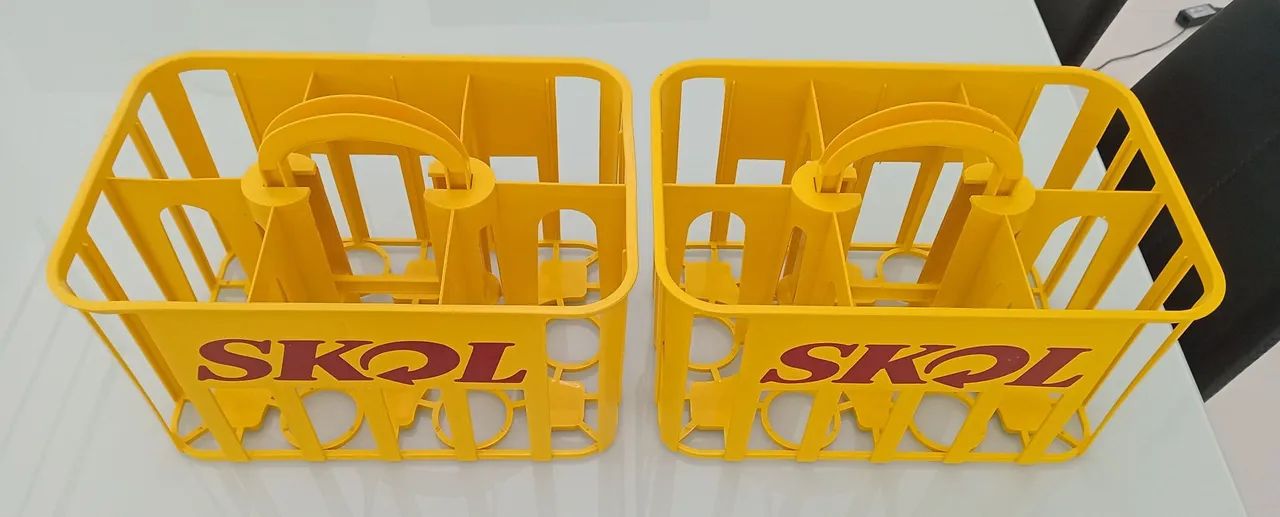 2 Engradados Skol Com Alça Para Cerveja