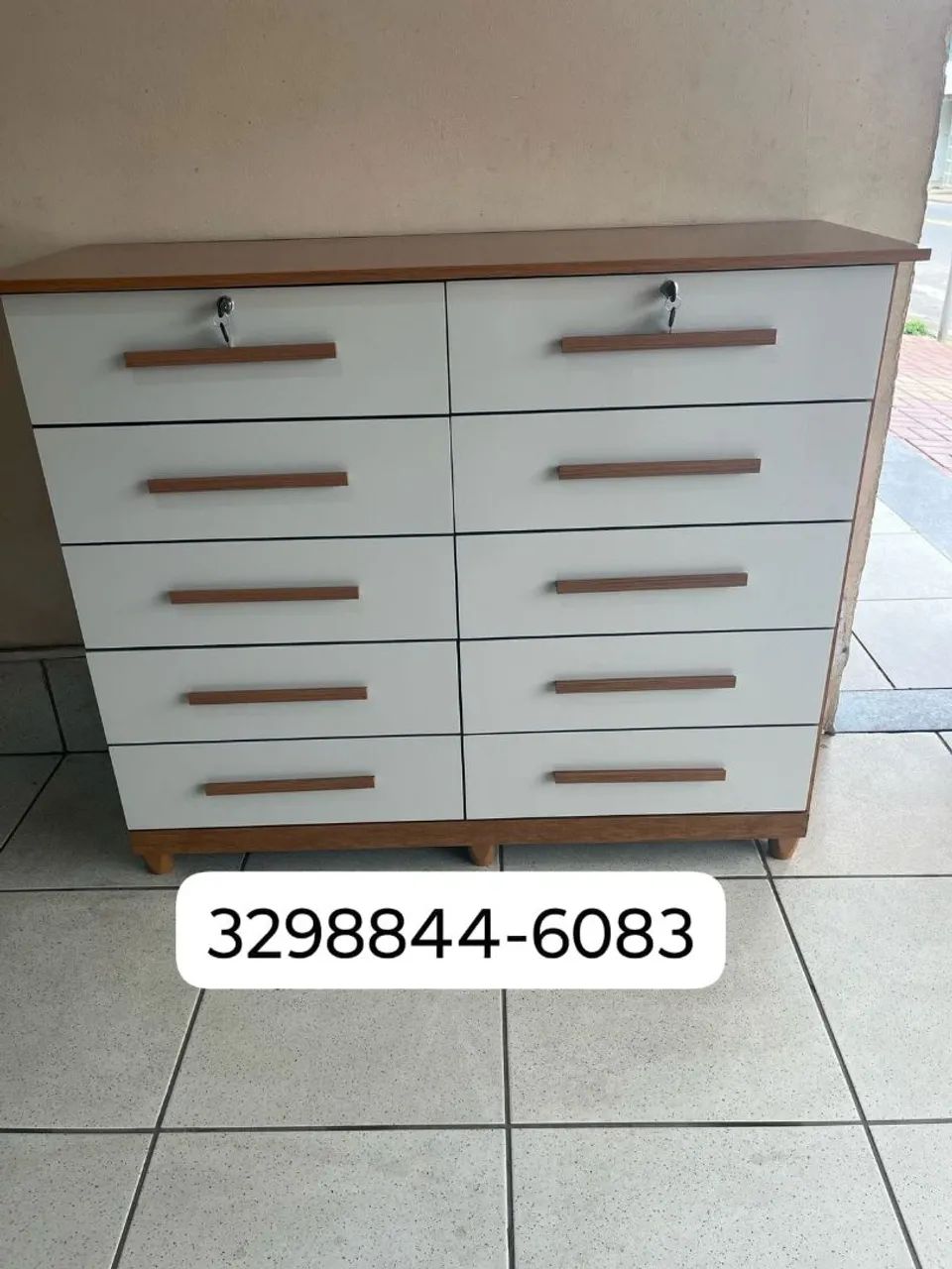Cômoda 10 Gavetas Nova com chave na Promoção  - Foto 3