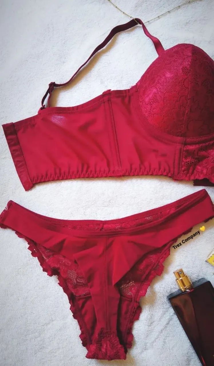 Conjunto DeMillus Top Lover Carmim - Foto 2