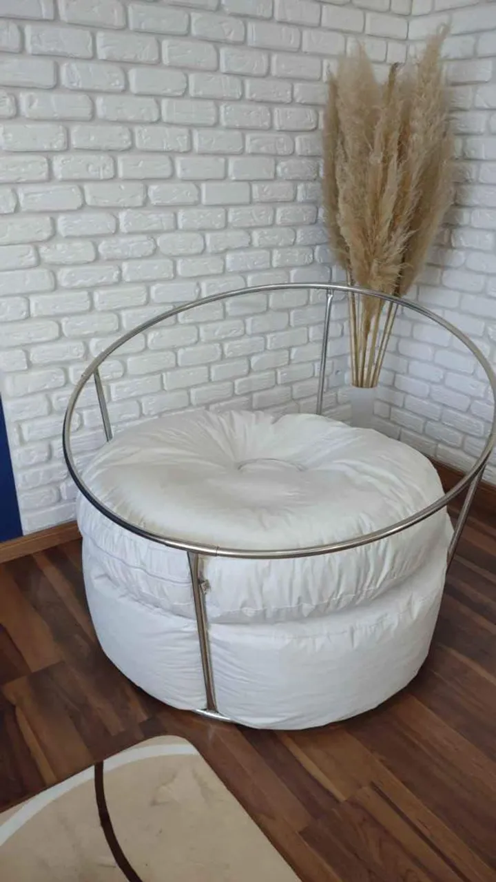 Kit Puff com Suporte Circular Paloma Schell - Para Ensaios Newborn