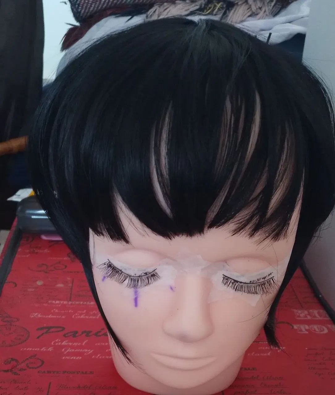 Franja de cabelo preto - Foto 2