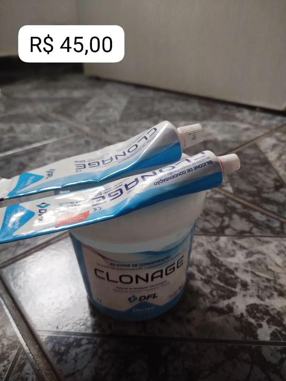 Silicone de Condensação + Impregum + líquido e resina acrílica 