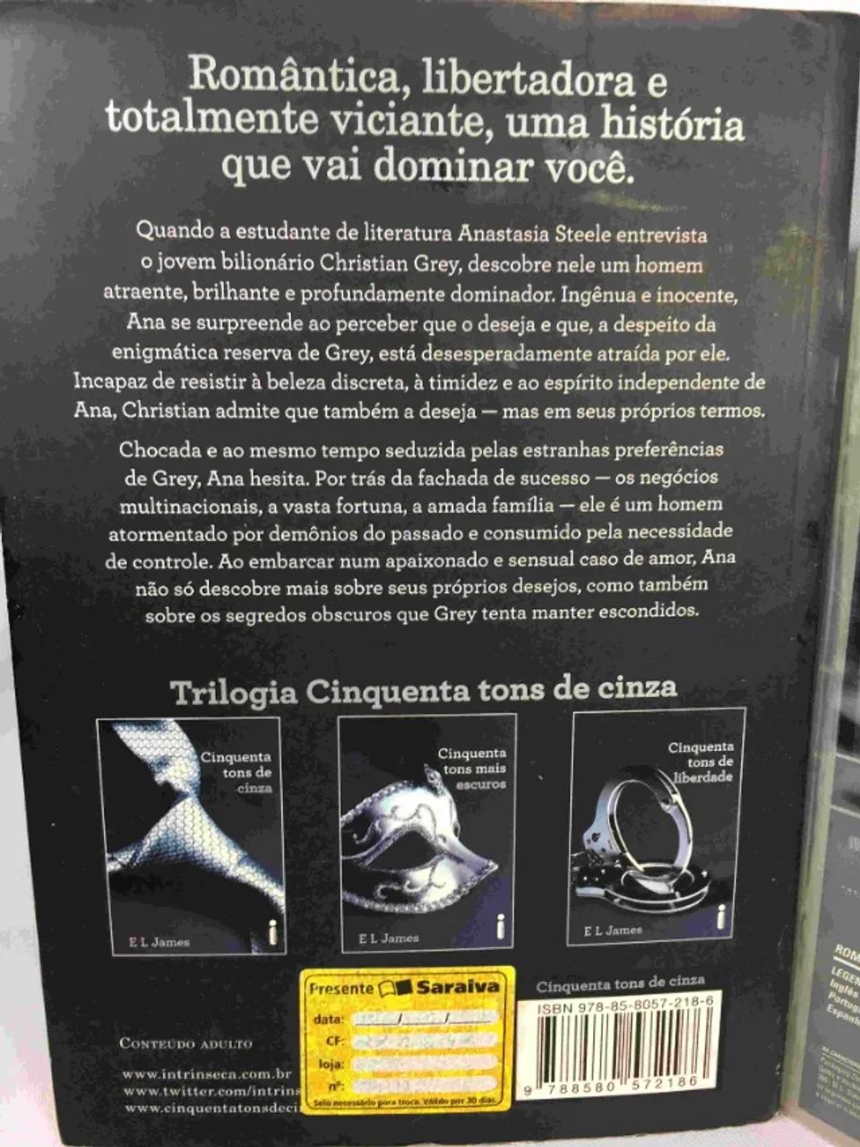 Dvd Cinquenta Tons De Cinza Ed. Especial Lacrado + Livro semi-novo - Foto 4