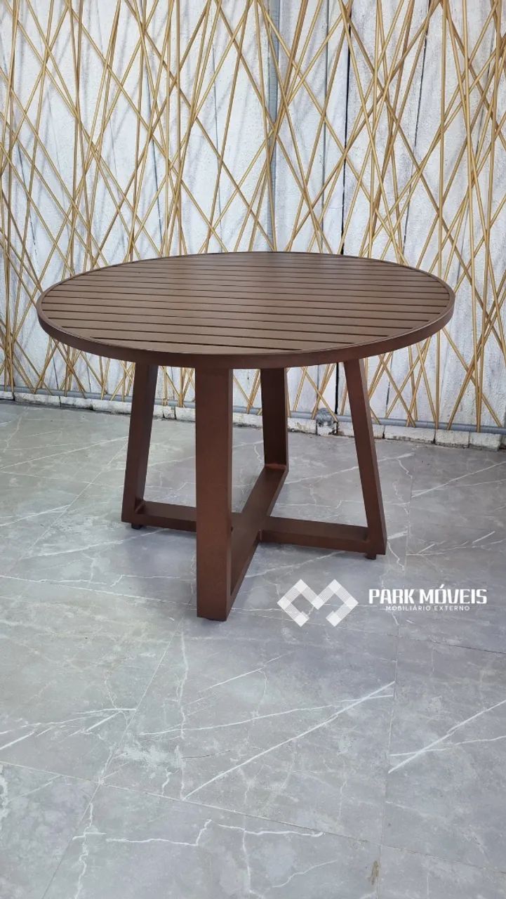 Mesa de alumínio ripada 1.0 metro - Foto 2