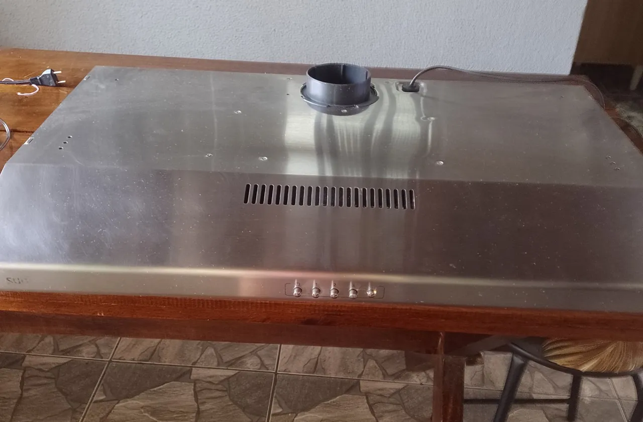 Coifa de cozinha em aço inox