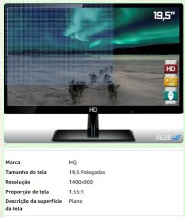 Computador Completo Intel Core i5 + Monitor 19.5? LED + Periféricos