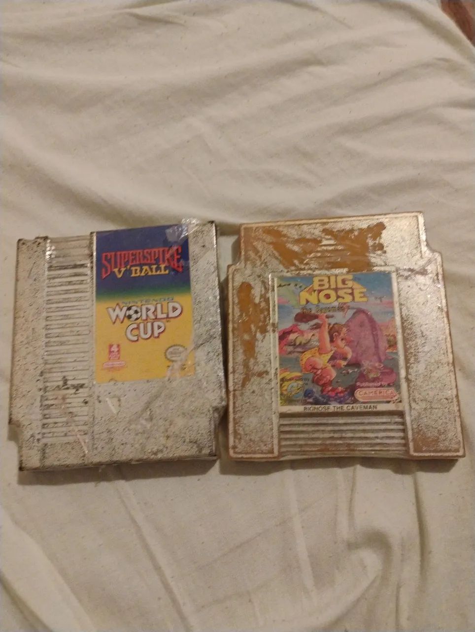 Cartuchos de Super Nintendo - Super Spike V'Ball e Big Nose the Caveman