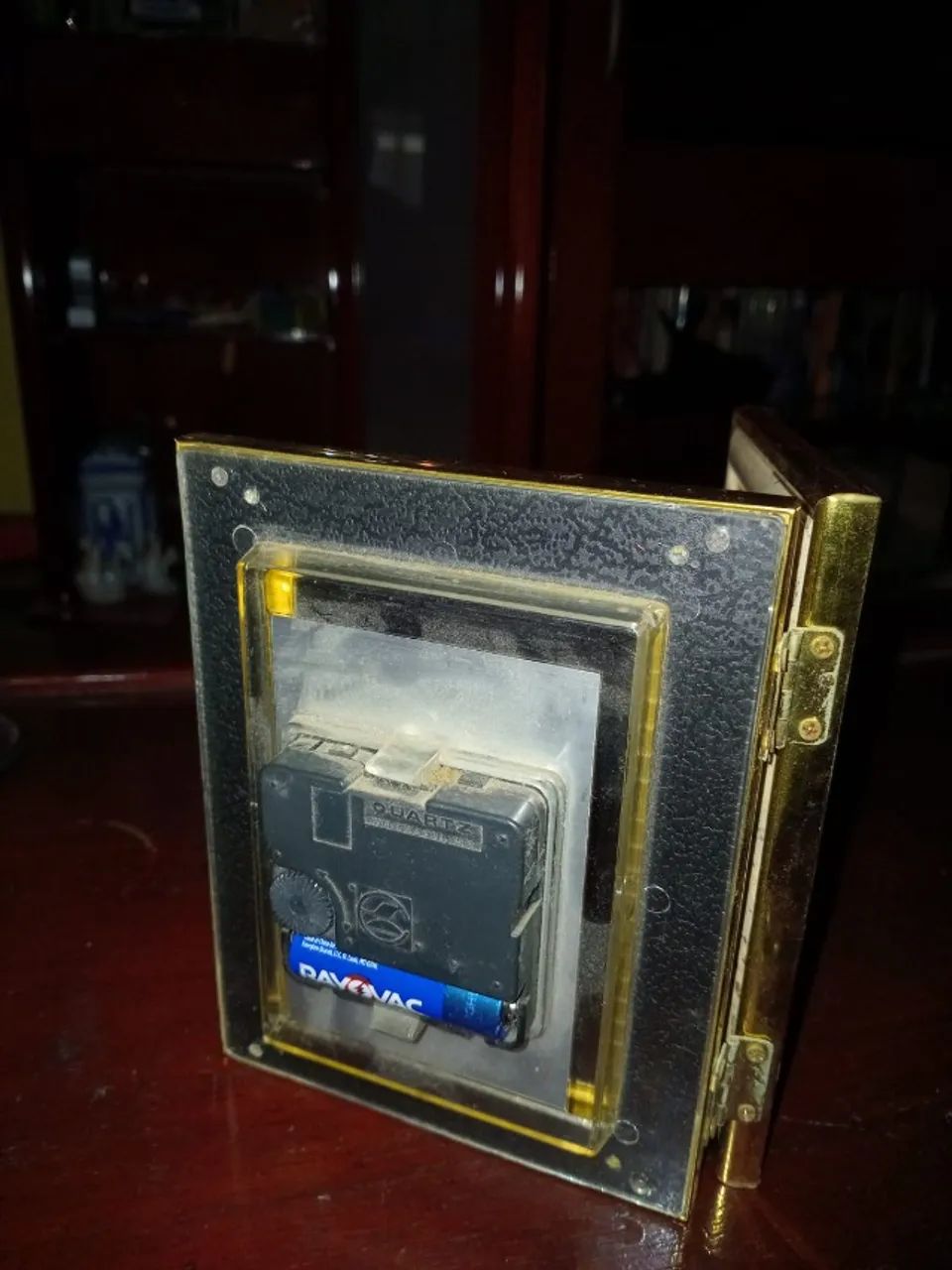 Porta-retratos E Relógio Com Detalhes Dourados - (Usado) - Foto 2