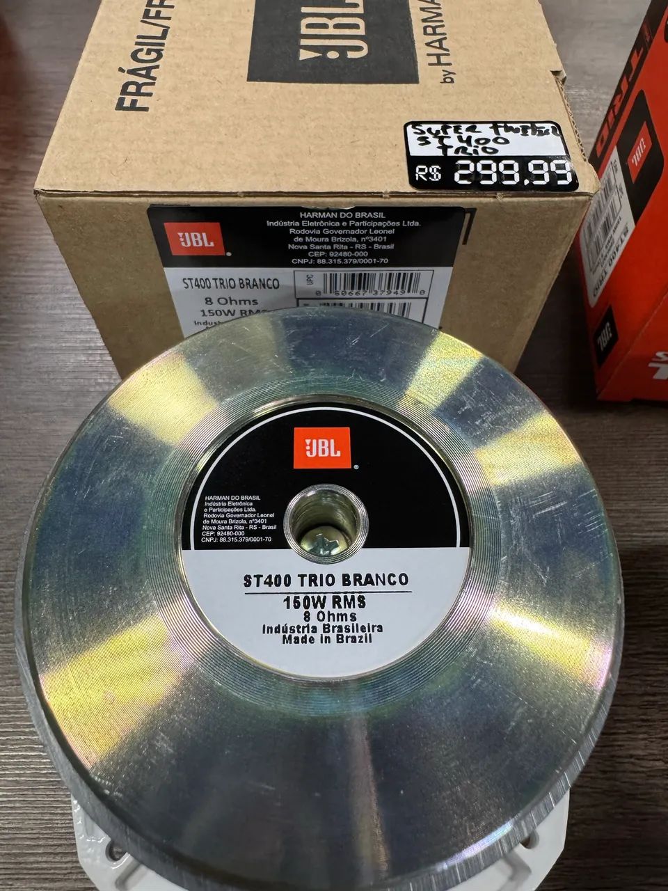Super tweeter jbl s400 trinion em alumínio a unidade na promoção