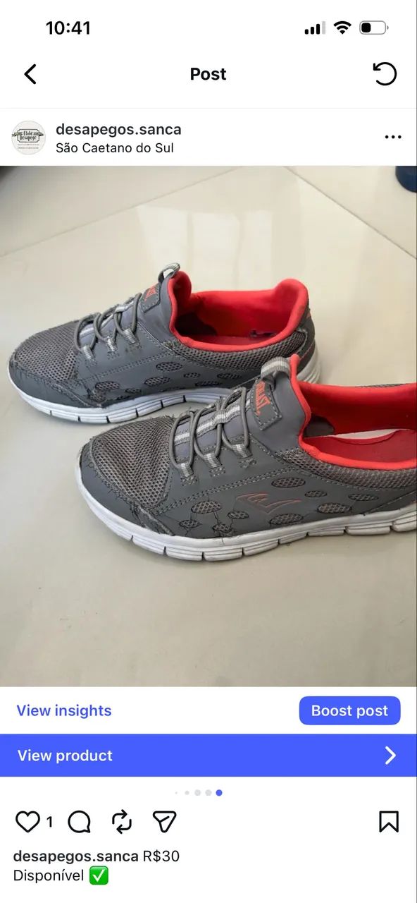Tenis everlast tamanho 37 rosa e cinza - Foto 3