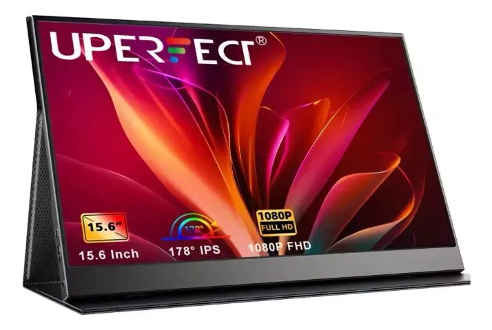 Monitor Portátil Uperfect 15,6 Polegadas  Ips Audio Estéreo Ultra Fino Full Hd