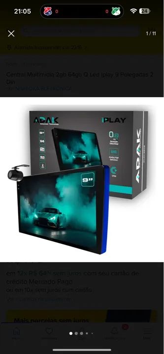 Central Multimídia Adak 2gb 64gb Android 14 - Foto 4