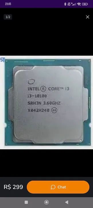 I3 10100f 10°GERAÇÃO+ CoolerBox original intel