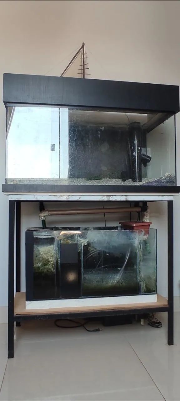 Vendo aquário com móvel e sump. 250lts - Foto 2