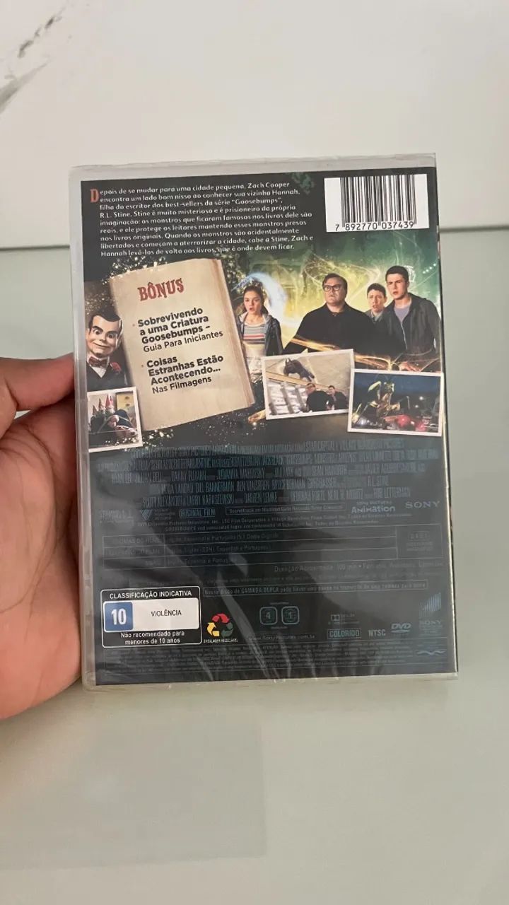 DVD Lacrado GOOSEBUMPS Monstros e Arrepios (2015) - Jack Black - NOVO! - Foto 2
