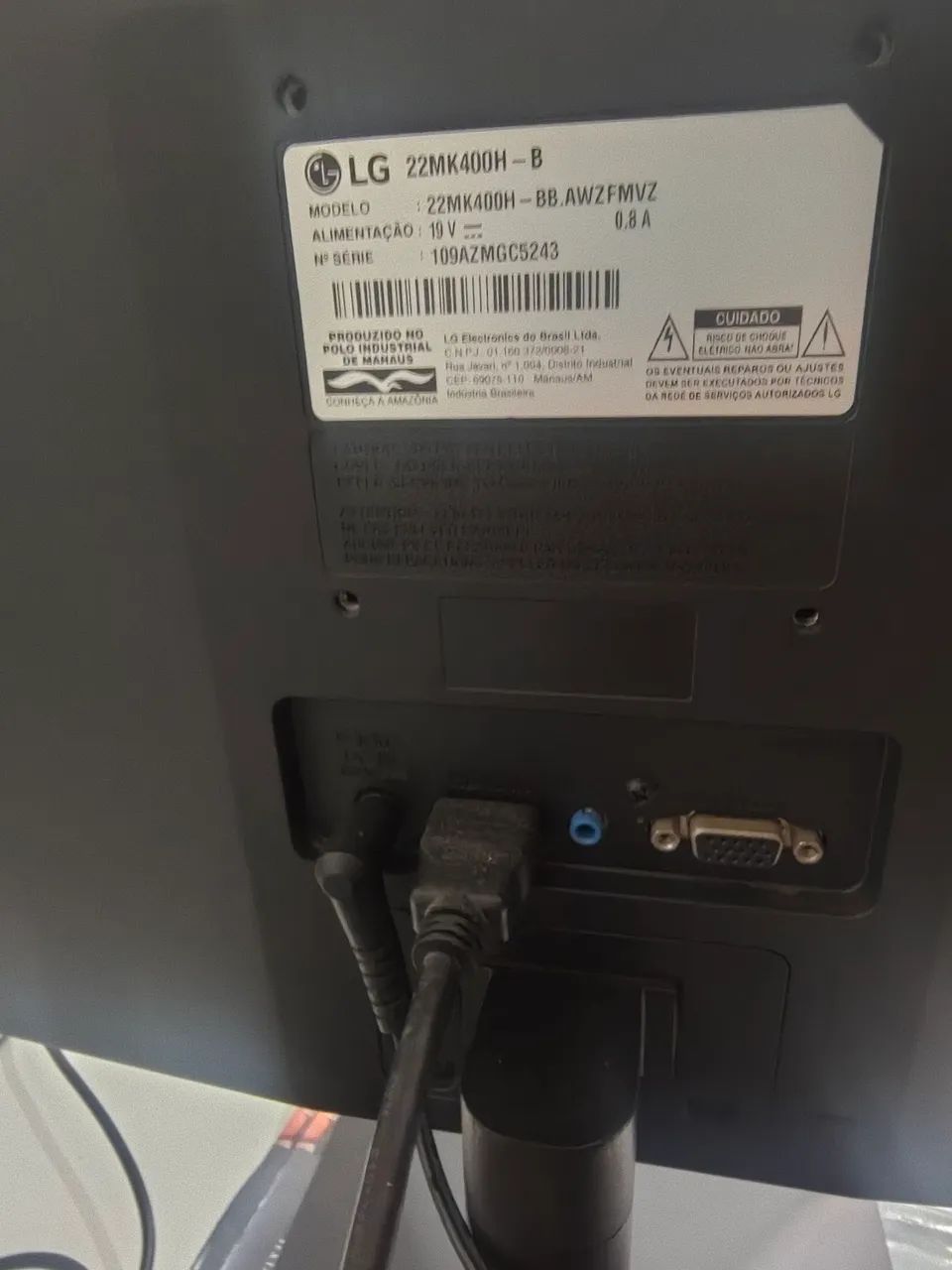 Monitor LG 21,5 Polegadas 22MK400H-B - Foto 3