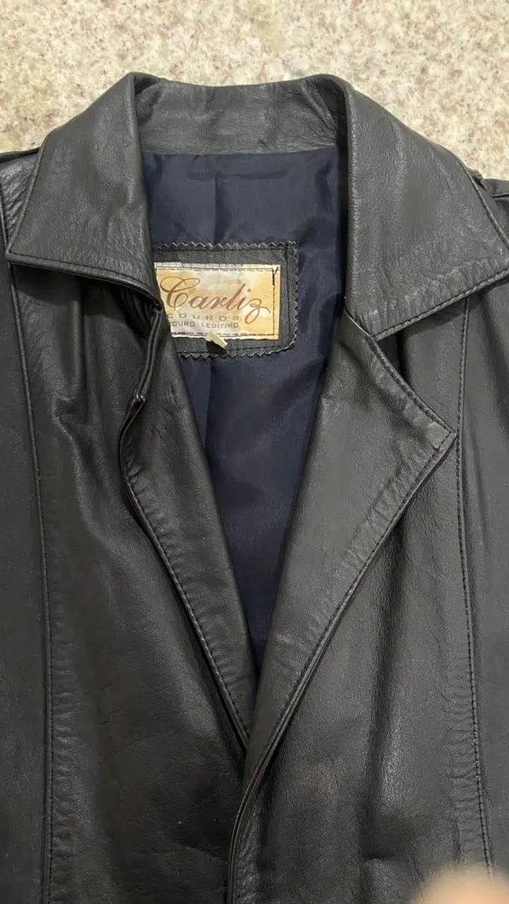 Blazer de Couro Legítimo 