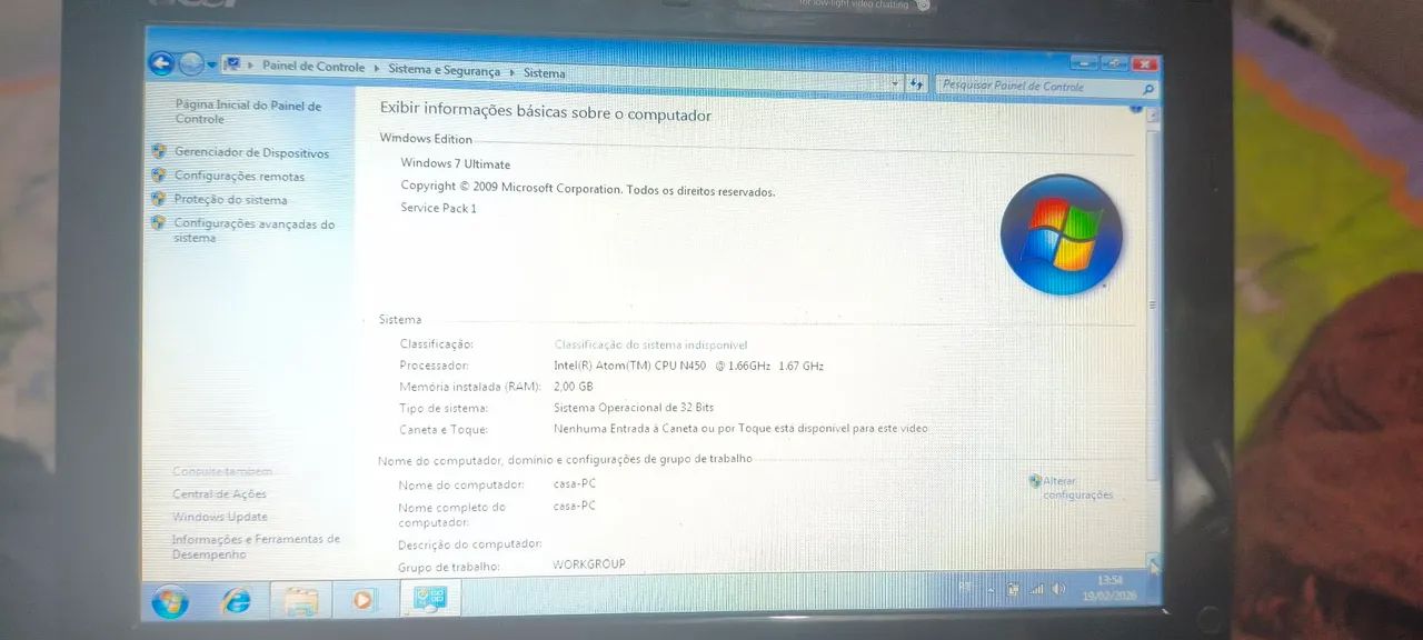Netbook Acer 