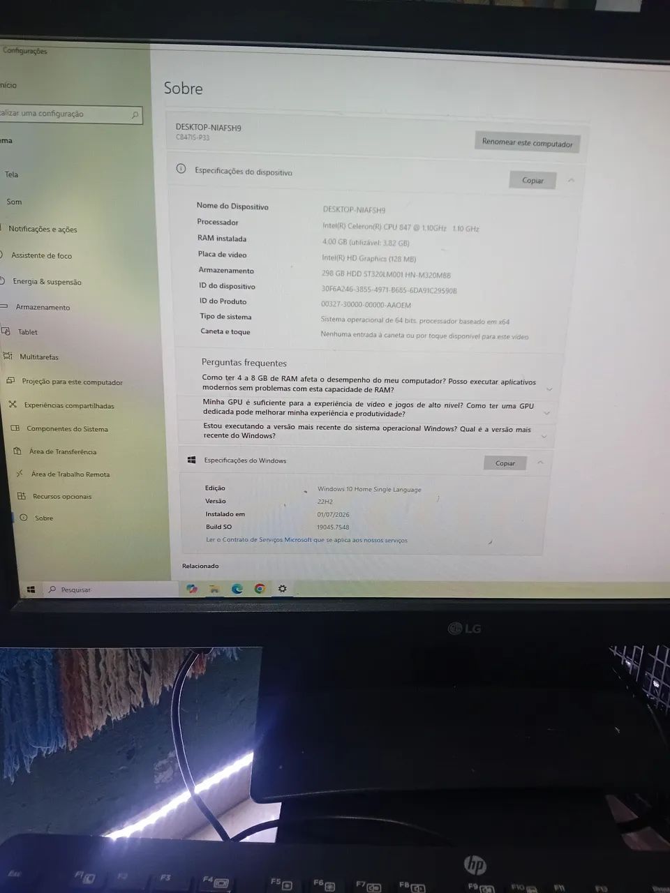 Cpu e monitor 