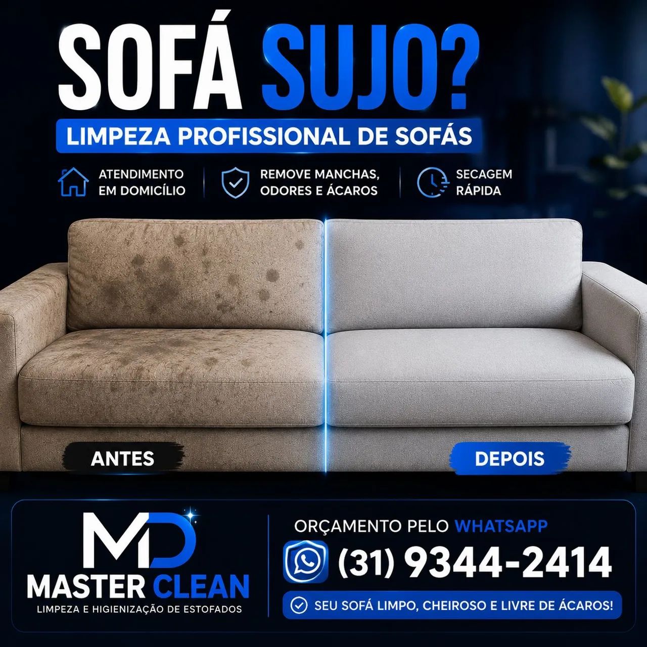 Limpeza Profissional de Sofás e Estofados - Foto 2