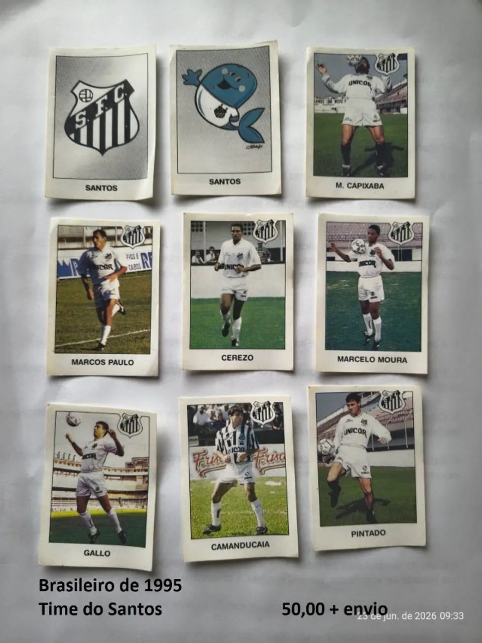 Figurinhas Campeonato Brasileiro de 1995 - Foto 3