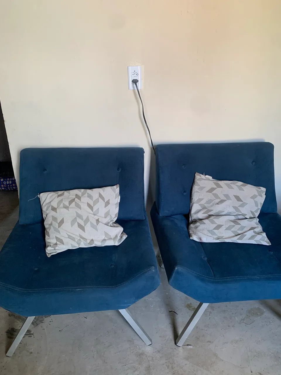 Conjunto Poltronas para sala - Azul - Foto 4