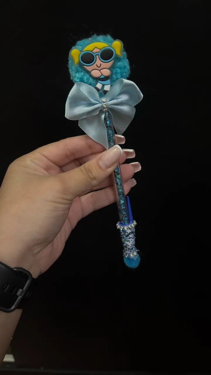 Kit 3 Canetas Decoradas - Meninas Superpoderosas  - Foto 2