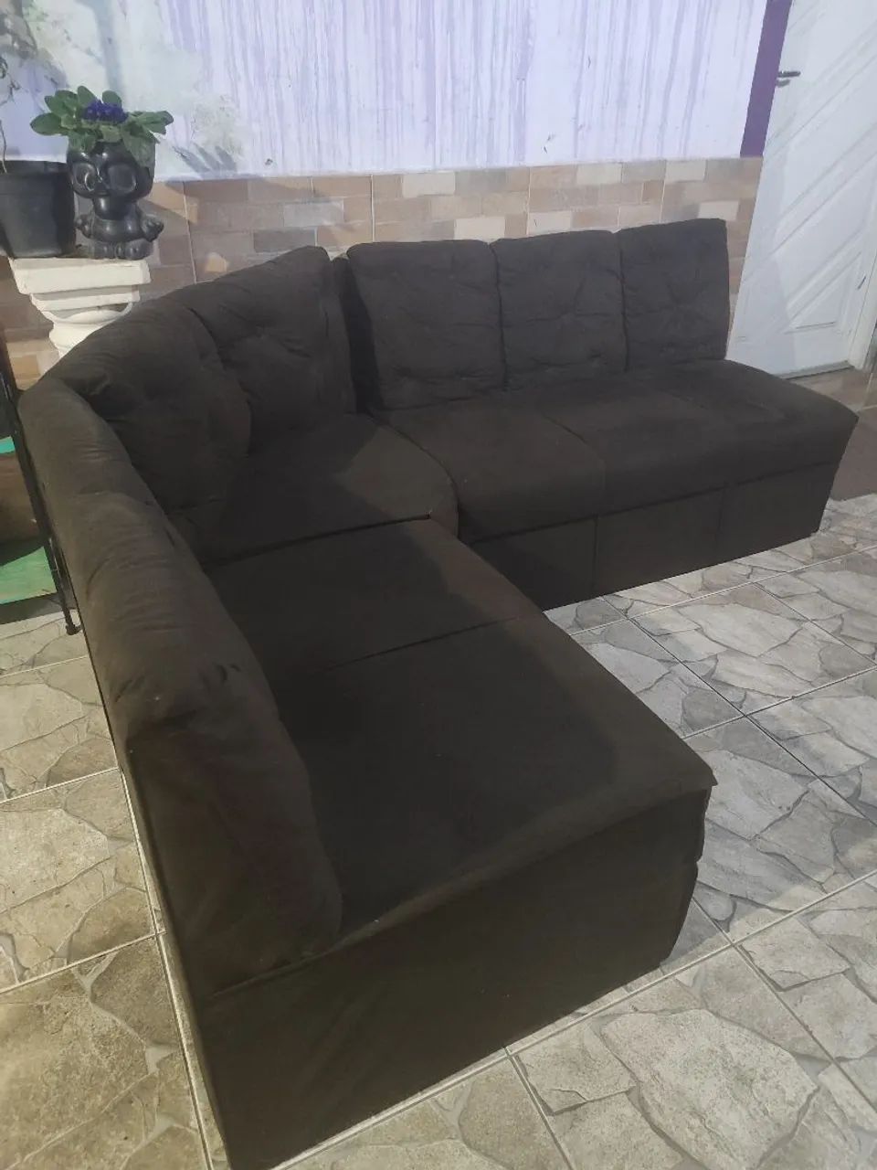 Sofá de canto 5 lugares novo 
