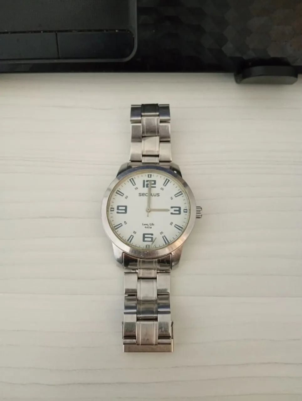 Relógio Seculus Prateado 28826g0svna2 - Foto 2