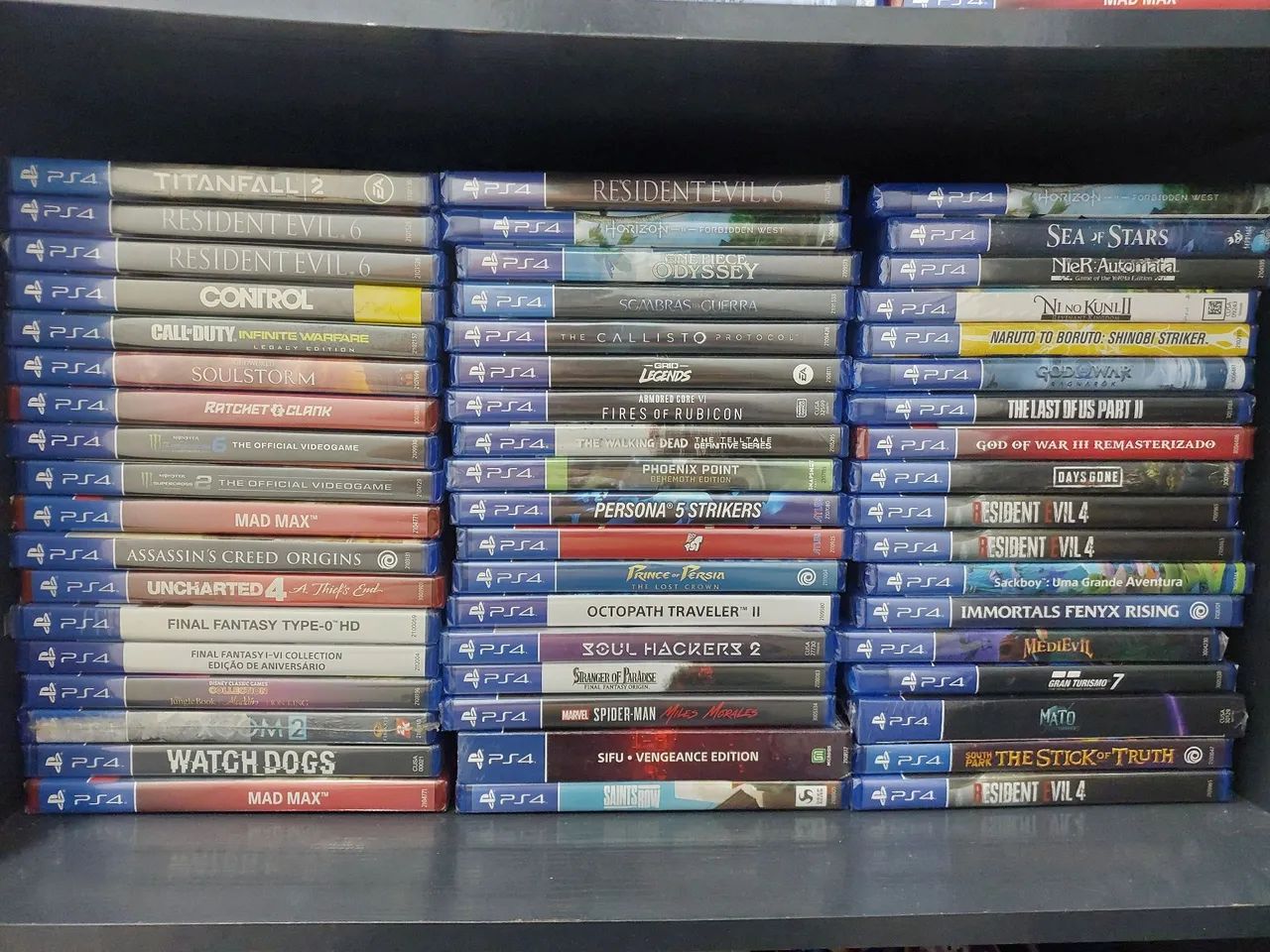 Jogos de PS4.