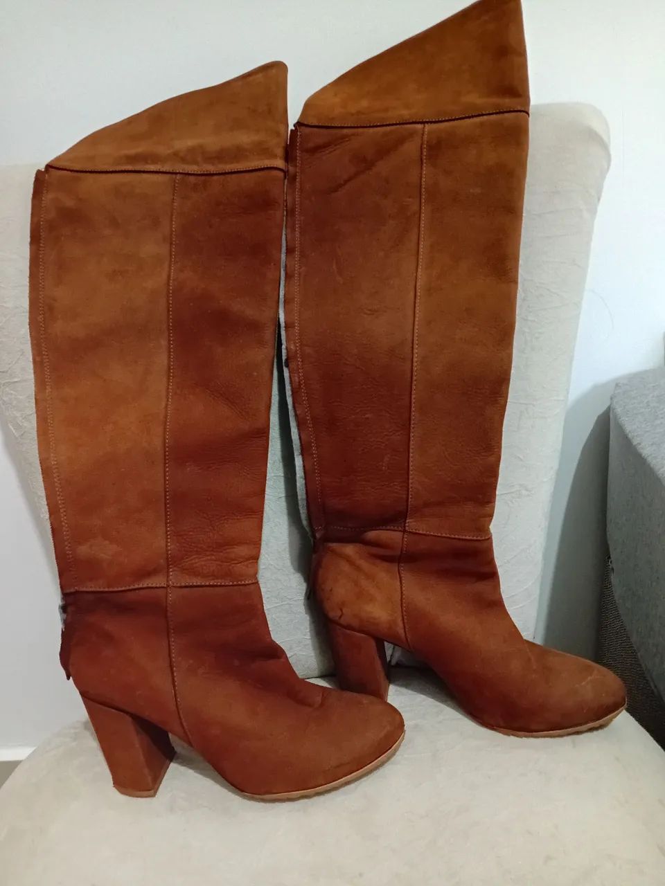 Bota de couro over