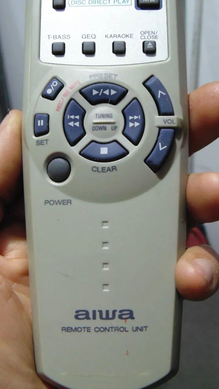 Controle Remoto Som Aiwa RC-ZAS04 Original  - Foto 3