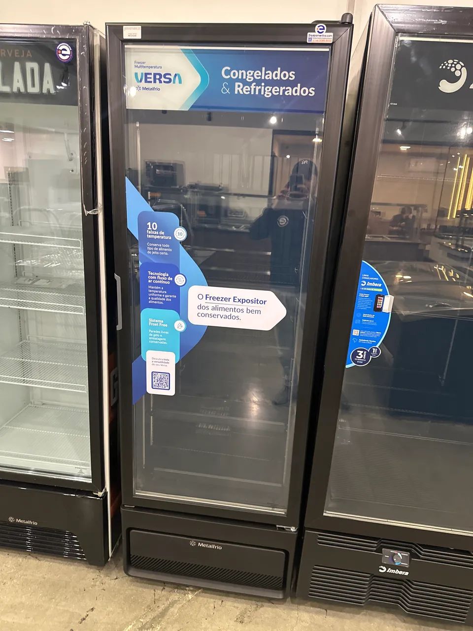 Freezer congelado multifunções 580 litros ar forçado metalfrio 