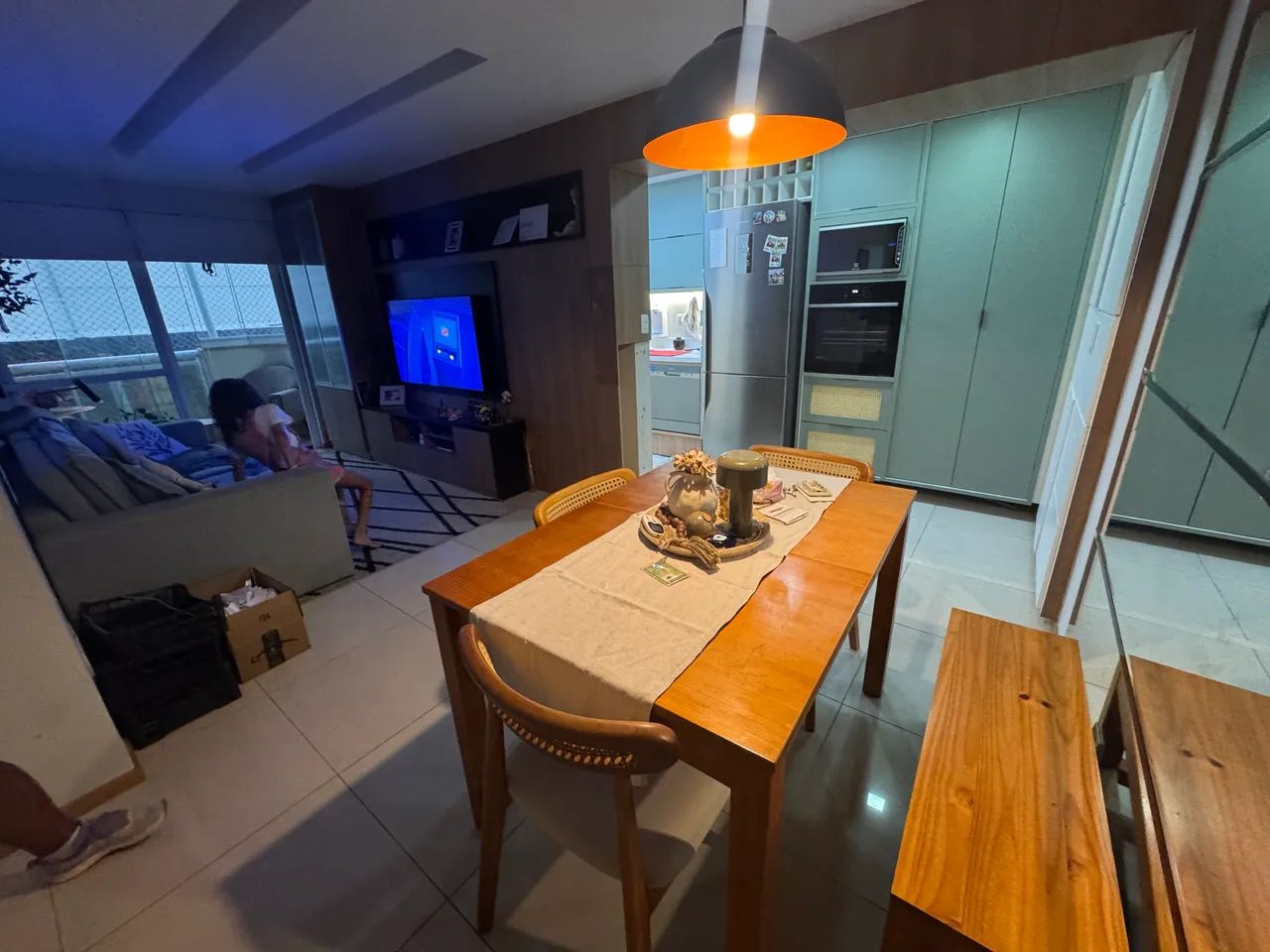 Mesa extensível e banco  - Foto 3