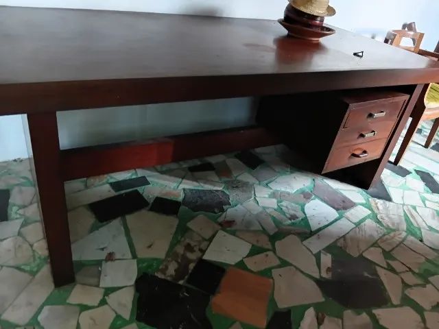 Mesa de escritório retangular