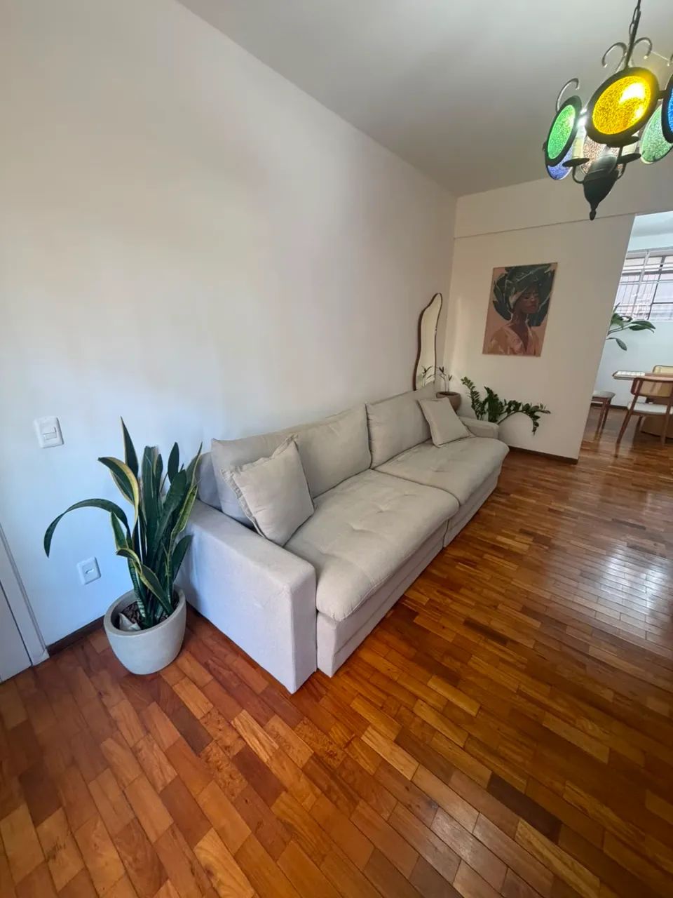 Sofa de linho; retrátil; 2,7m x 1m; 2 anos de uso - Foto 3