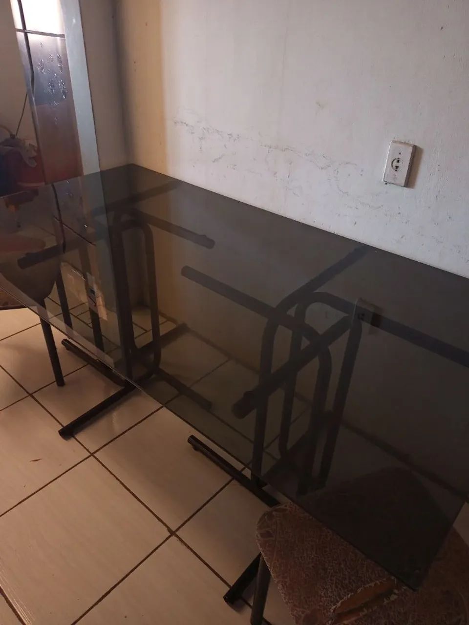 Mesa de vidro fumê  - Foto 2
