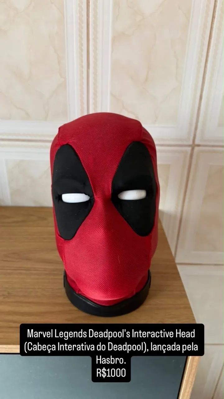 Marvel Legends Deadpool's Interactive Head (Cabeça Interativa do Deadpool), Hasbro.