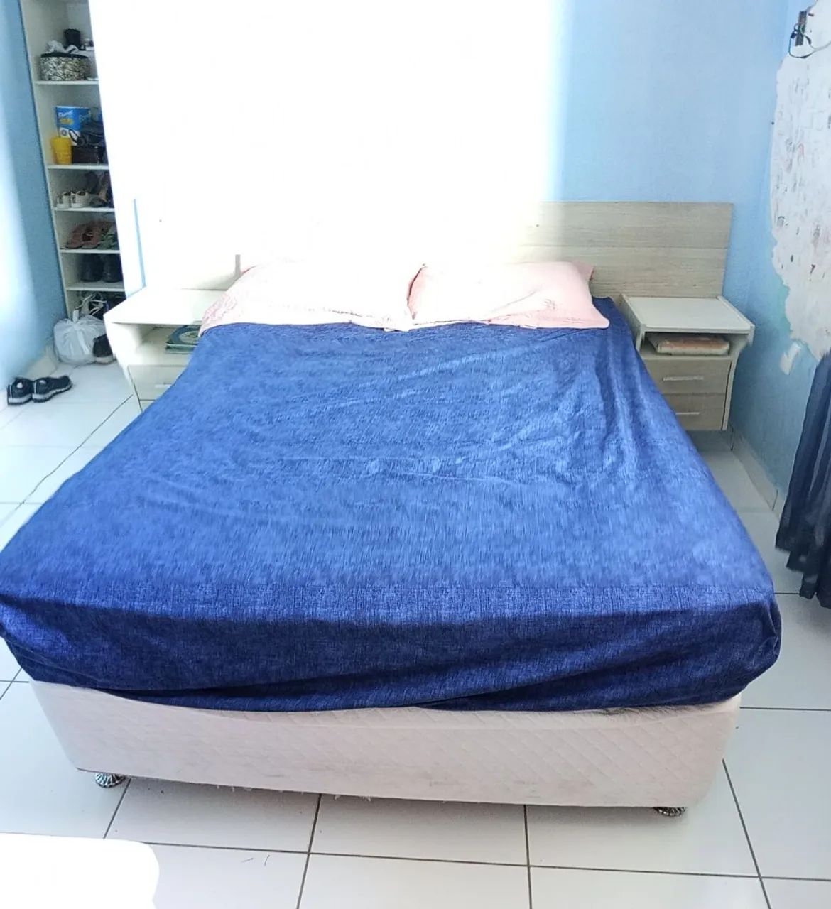 Cama box de casal com colchão de mola  - Foto 5