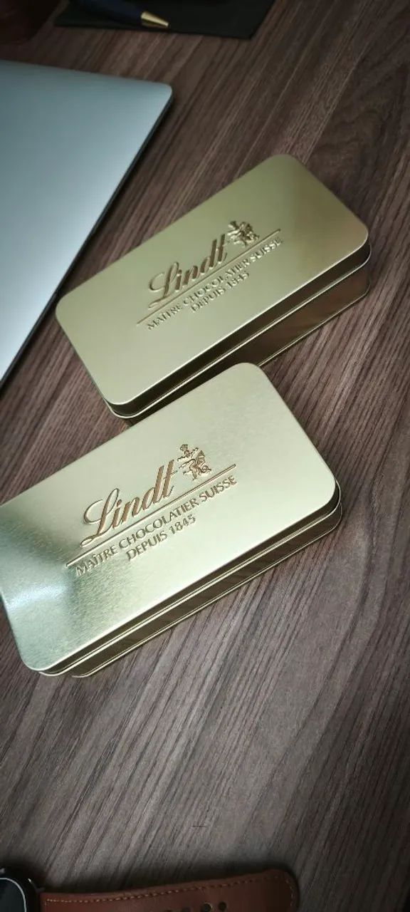 Lata de Metal de Chocolate Lindit - Foto 2