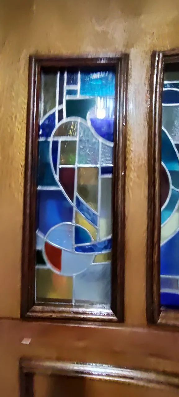 Porta de Madeira com Vitral - Foto 4