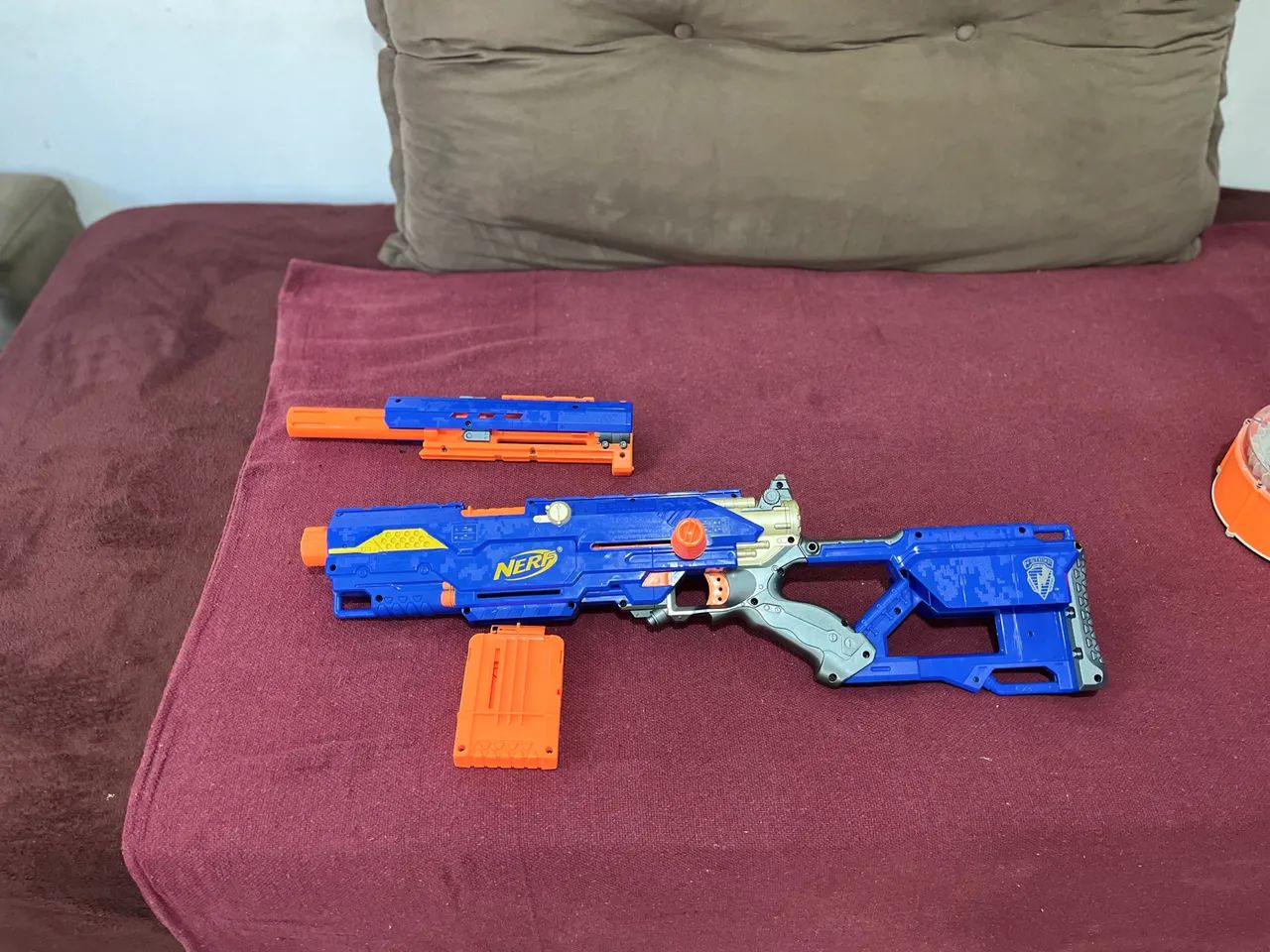 ? KIT 2 NERF ORIGINAIS - RAIDER CS-35 + LONGSTRIKE CS-6 ? - Foto 3